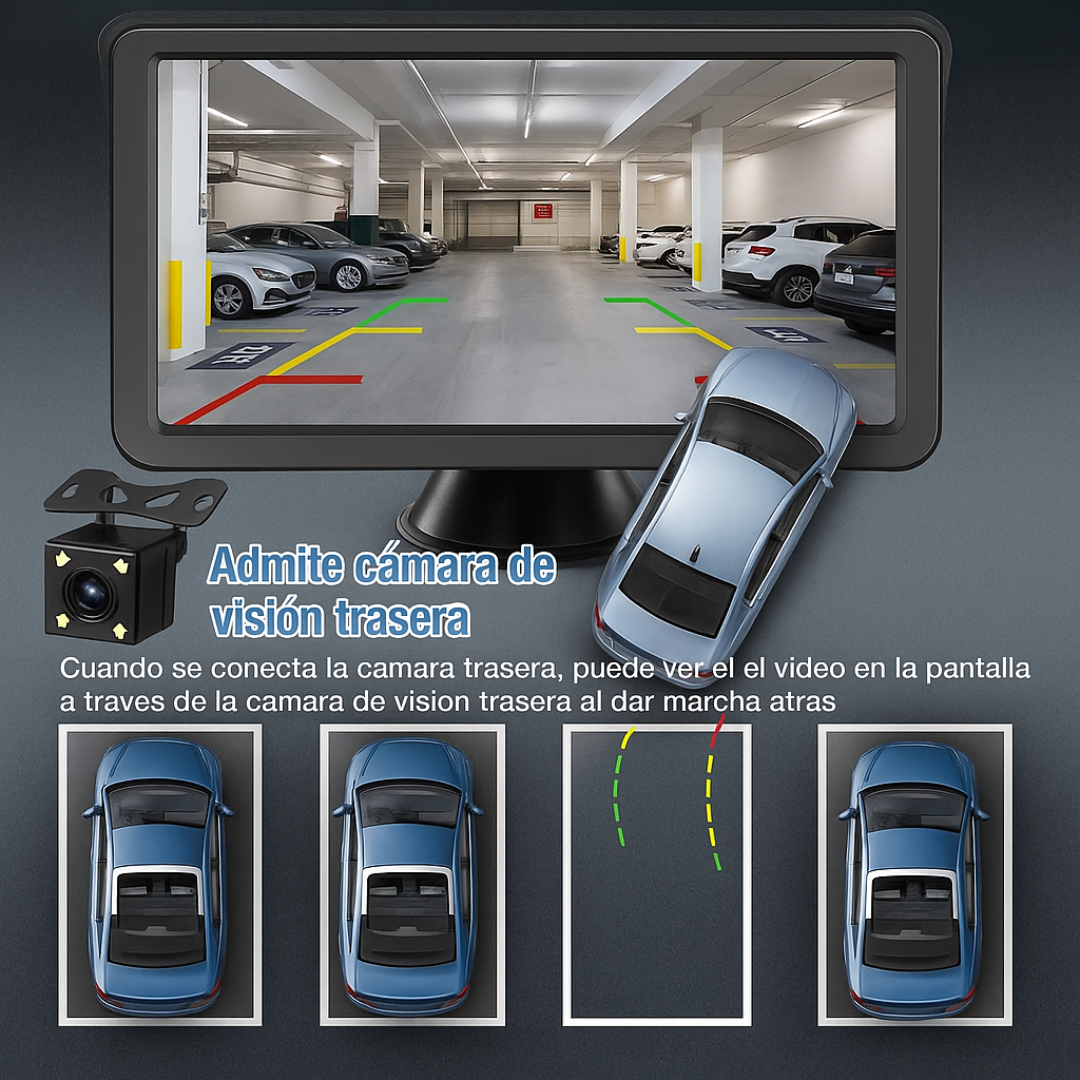Pantalla Smart CarPro™ - Con Apple CarPlay y Android Auto + Cámara de Reversa de Regalo